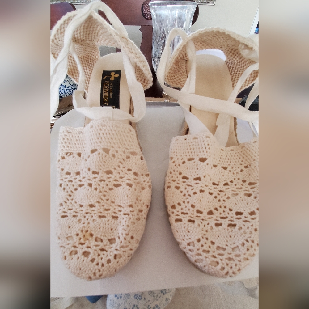 Espadrilles, Lace top, lace up shoes from Spain